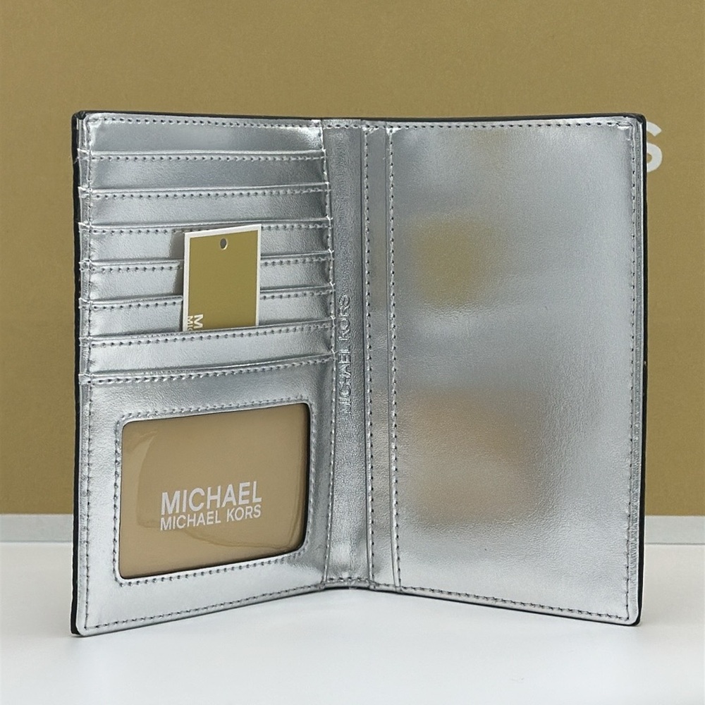 Michael Kors Gray Wallet with Signature Monogram - Picture 6 of 9